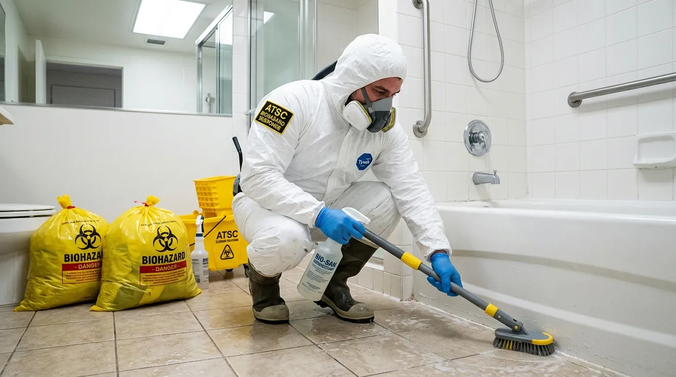 Decontamination equipment deployed for Blood Cleanup in Mineral Wells